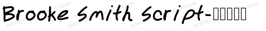 Brooke Smith Script字体转换